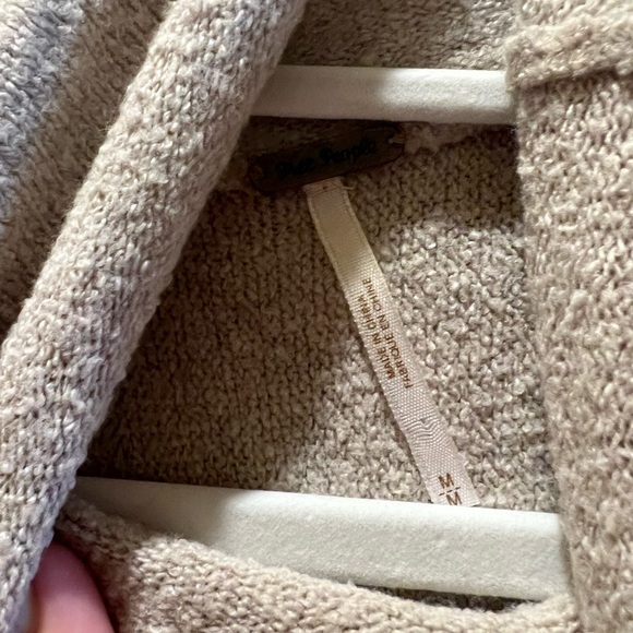 Free People | Beige Drape Drape Turtleneck Sweater - Picture 4 of 5